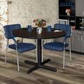 Cain Round Tables > Breakroom Tables > Cain Square & Round Tables, 48 W, 48 L, 29 H, Wood|Metal Top TB48RNDMH